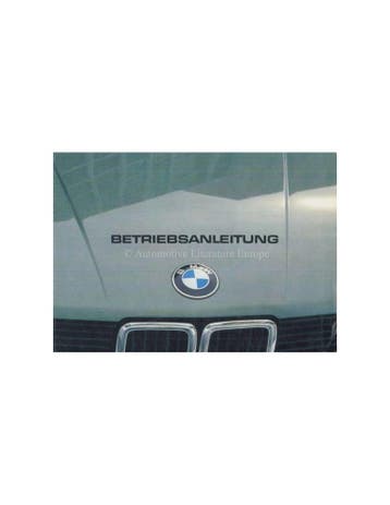 1982 BMW 5 SERIE INSTRUCTIEBOEKJE DUITS