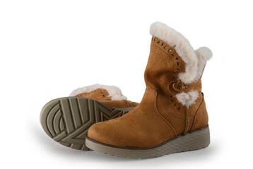 Skechers Enkellaarzen Meisjes in maat 31 Cognac, Verzenden, Schoenen