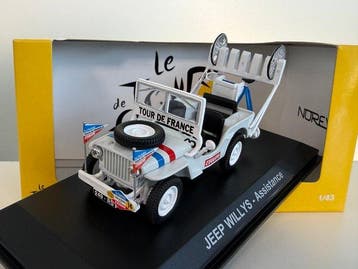Norev 1:43 - Voiture miniature - Jeep Willys Assistance Tour