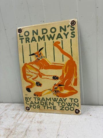Vintage London Tramways Camden Town Zoo – Decoratief