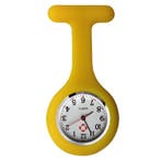 Fako - Verpleegstershorloge - Siliconen Uni - Geel, Verzenden