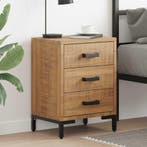vidaXL Nachtkastjes 2 st 40x30x55 cm massief grenenhout, Huis en Inrichting, Slaapkamer | Nachtkastjes, Verzenden, Nieuw