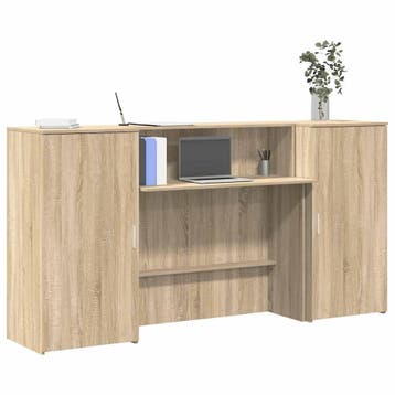 vidaXL Receptiebalie 200x50x103,5 cm bewerkt hout sonoma, Huis en Inrichting, Verzenden, Nieuw