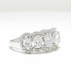 Statement ring - 14 karaat Witgoud - 1.95ct. tw. Diamant