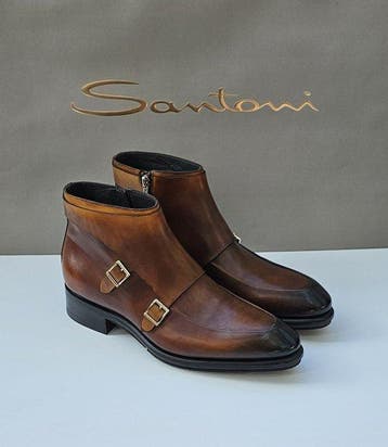 SANTONI-Limited Edition - Bottines - Taille : EU 44.5 - Neuf, Nieuw
