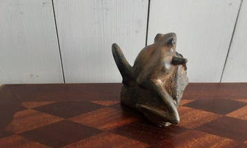Figuur - Kikker - Brons