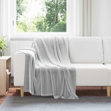 vidaXL Dekentjes 6 st Grijs 130 x 150 cm 3.04 kg Fleece, Verzenden