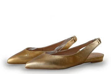 Manfield Slingbacks in maat 40 Goud, Verzenden