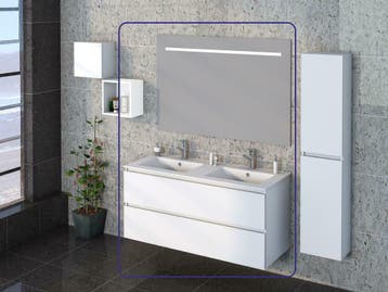 Sephia compleet badmeubel 120cm mat-wit, Ophalen of Verzenden, Nieuw