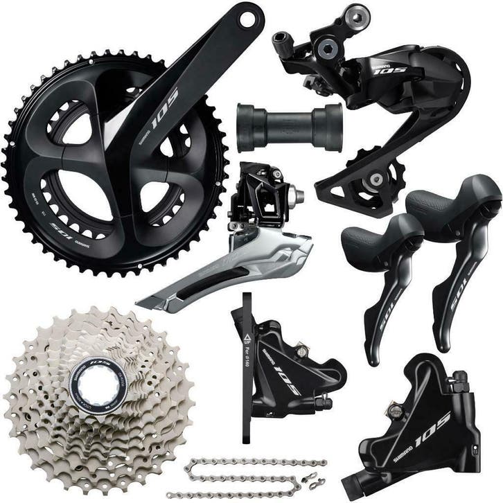 Shimano 105  R7120 Disc 12 speed Groepset  NEW Compleet, Fietsen en Brommers, Fietsonderdelen, Derailleur of Ketting, Nieuw, Ophalen of Verzenden