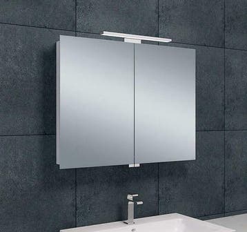 Luxe spiegelkast +Led verlichting 80x60x14cm, Ophalen of Verzenden, Nieuw