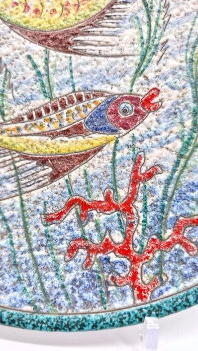 Bord - Keramiek - Ondertekend, Antiek en Kunst, Curiosa en Brocante