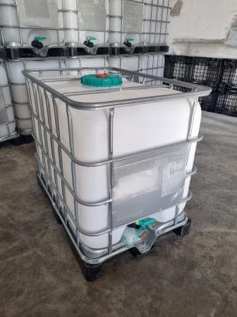 Ibc containers van 640 L met grote opening ( Vaten ,Tonnen ), Ophalen, Kunststof, Met kraantje, 150 liter of meer