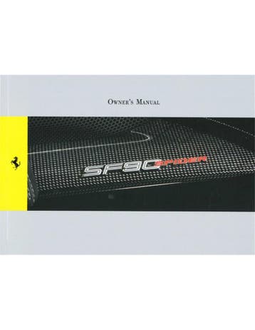 2021 FERRARI SF90 SPIDER INSTRUCTIEBOEKJE ENGELS, Ophalen of Verzenden