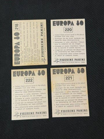 1980 Panini Europa 80 Team Magyarország Sticker - Presque, Collections