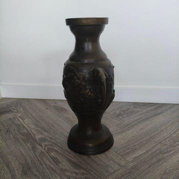 Balustervaas - Brons - Yoshida studio - Japan - Meiji