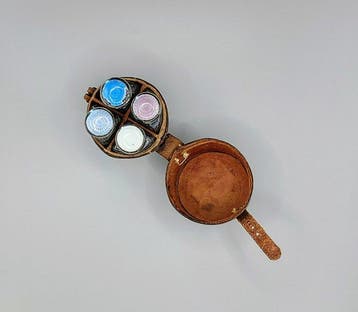 Set of 4 Enameled - Flacon de parfum - Argent 925