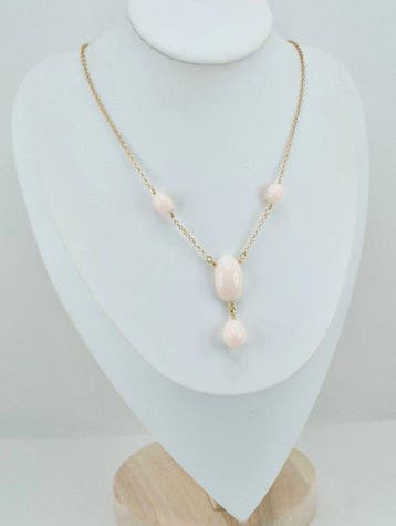 Koraal - Zilver, Verguld - Halsketting - CORALLO ROSA, Nieuw