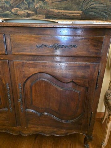 Crédence - Noyer, Bois, Métal