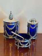 Pedro Durán - Zoutvat (4) - zilver 925, kristal -