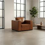 Leren fauteuil Fine, Huis en Inrichting, Nieuw, Ophalen of Verzenden, 100 tot 125 cm, Eigentijds, Klassiek, Modern