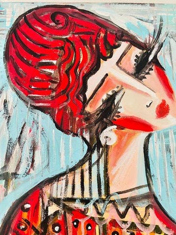 Hrasarkos (1975) - Portrait Emma, Antiek en Kunst