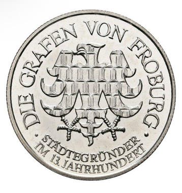 Zwitserland. Silbermedaille 1969 Wiedlisbach Grafen v.
