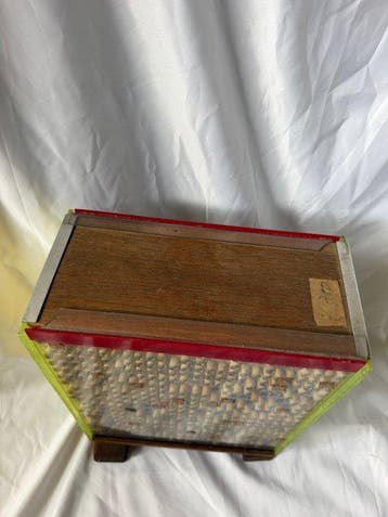 Vintage Japanse Hanko winkeldisplay – draaiende standaard