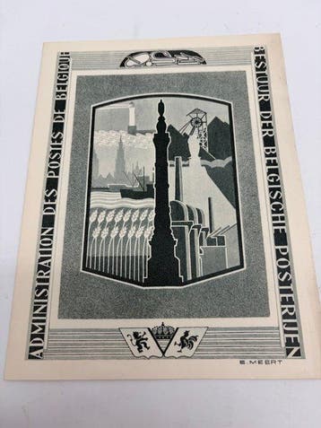België 1957/1958 - 4 bladen LUXE (zeldzaam) LUX24
