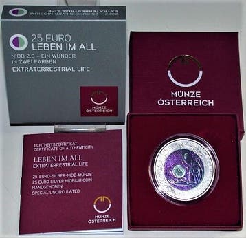 25 Euro 2022 Österreich Republik, Verzenden, België