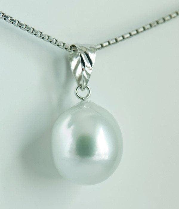 Sans prix de réserve - Pendentif - 18 carats Or blanc Perle, Bijoux, Sacs & Beauté, Bijoux anciens