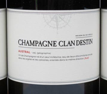 2019 Champagne Clandestin Austral Brut Nature - Champagne, Collections