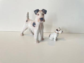 Bing & Grondahl - Figuur - Pair of dog figurines (2) -