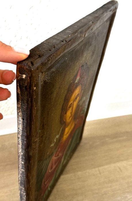 Icoon - Aartsengel Gabriël - Hout - Met de hand geschilderd, Antiek en Kunst, Antiek | Boeken en Manuscripten