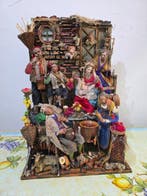 sculptuur, Presepe napoletano - Arte presepiale - 79 cm -