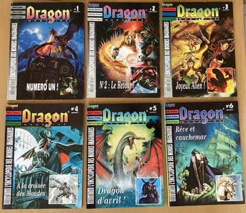 divers - Lot ultime JdR & Revues Geek (1986-2001) - Dragon