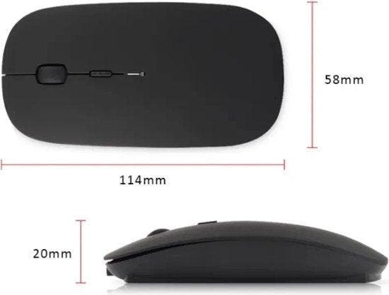 2dekans | Bluetooth Muis Draadloos voor Laptop, PC en Mac -, Computers en Software, Muizen, Ophalen of Verzenden