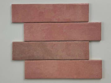 Wandtegel Roze 6x24,6cm (Muurtegels, Muur- en plafondtegels), Doe-het-zelf en Bouw, Tegels, Nieuw, 20 tot 40 cm, 10 m² of meer