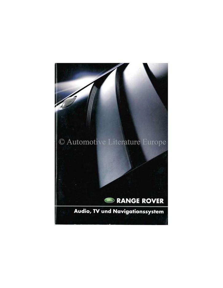 2001 RANGE ROVER AUDIO, TV & NAVIGATIESYSTEEM INSTRUCTIEBO.., Autos : Divers, Modes d'emploi & Notices d'utilisation, Enlèvement ou Envoi