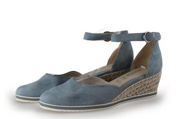 Tamaris Sleehakken in maat 40 Blauw, Kleding | Dames, Tamaris, Zo goed als nieuw, Schoenen met hoge hakken, Verzenden