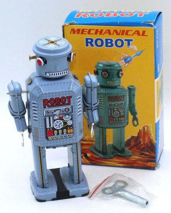 Cragstan - Jouet en étain - Mechanical Robot, Mr. Atomic -, Antiquités & Art, Antiquités | Jouets