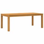 vidaXL Eettafel 200 x 100 x 75 cm Massief Eikenhout Naturel, Verzenden