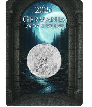 Duitsland. 2 Mark 2026 Germania – 1/4 oz Silver Coin – Ag