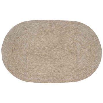 vidaXL Vloerkleden Wit 152 x 245 cm Jute, Verzenden, Nieuw