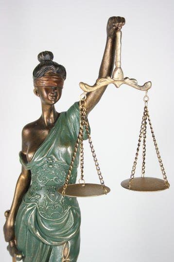 Sculpture, Lady Justice - 52 cm - résine
