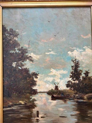 Willem Johannes Weissenbruch (1864 - 1941) - Riviergezicht