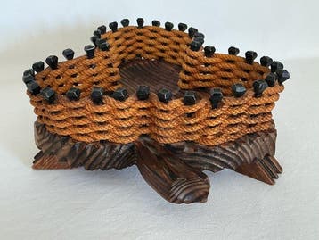 Fruitmand - Brutalistisch design jaren 70 __ artisanaal