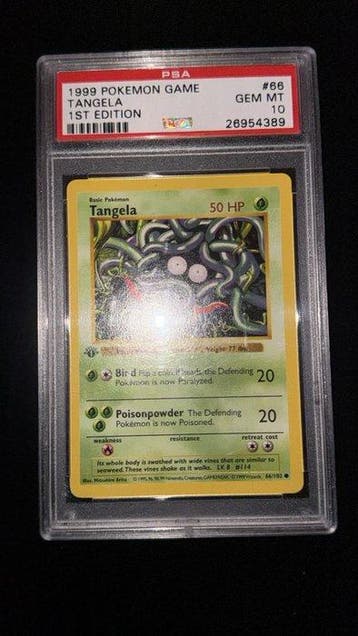 Pokémon - 1 Graded card - Tangela #66 First edition - PSA 10