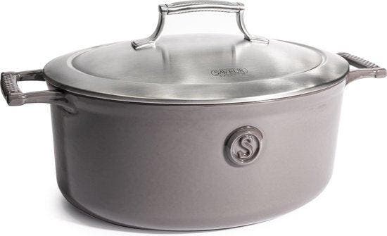 2dekans | Saveur Voyage Braadpan Ø30 cm – Ovaal Gietijzer –, Huis en Inrichting, Keuken | Potten en Pannen, Ophalen of Verzenden