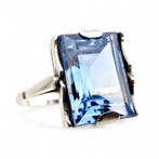 Zonder minimumprijs - Ring Zilver - Art Deco jaren veertig -
